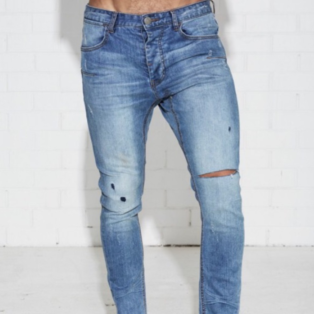 One Teaspoon Men’s Mr. Blues Skinny Jeans